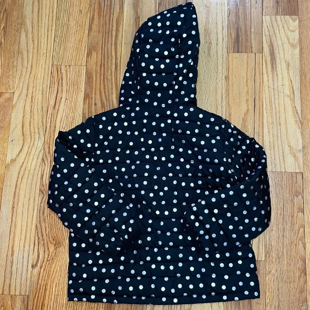 GAP Kids Black and White Polka Dot Jacket XS 4-5
